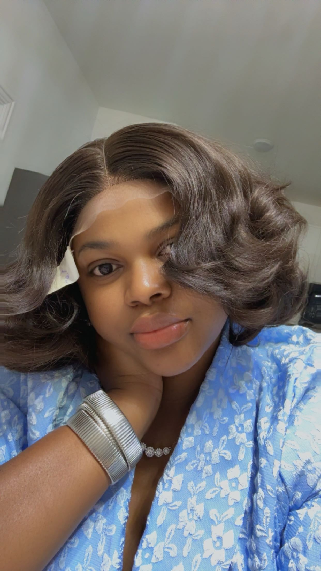 Wig Diana, Raw single donor hair with 5x5 matching closure. 180% density