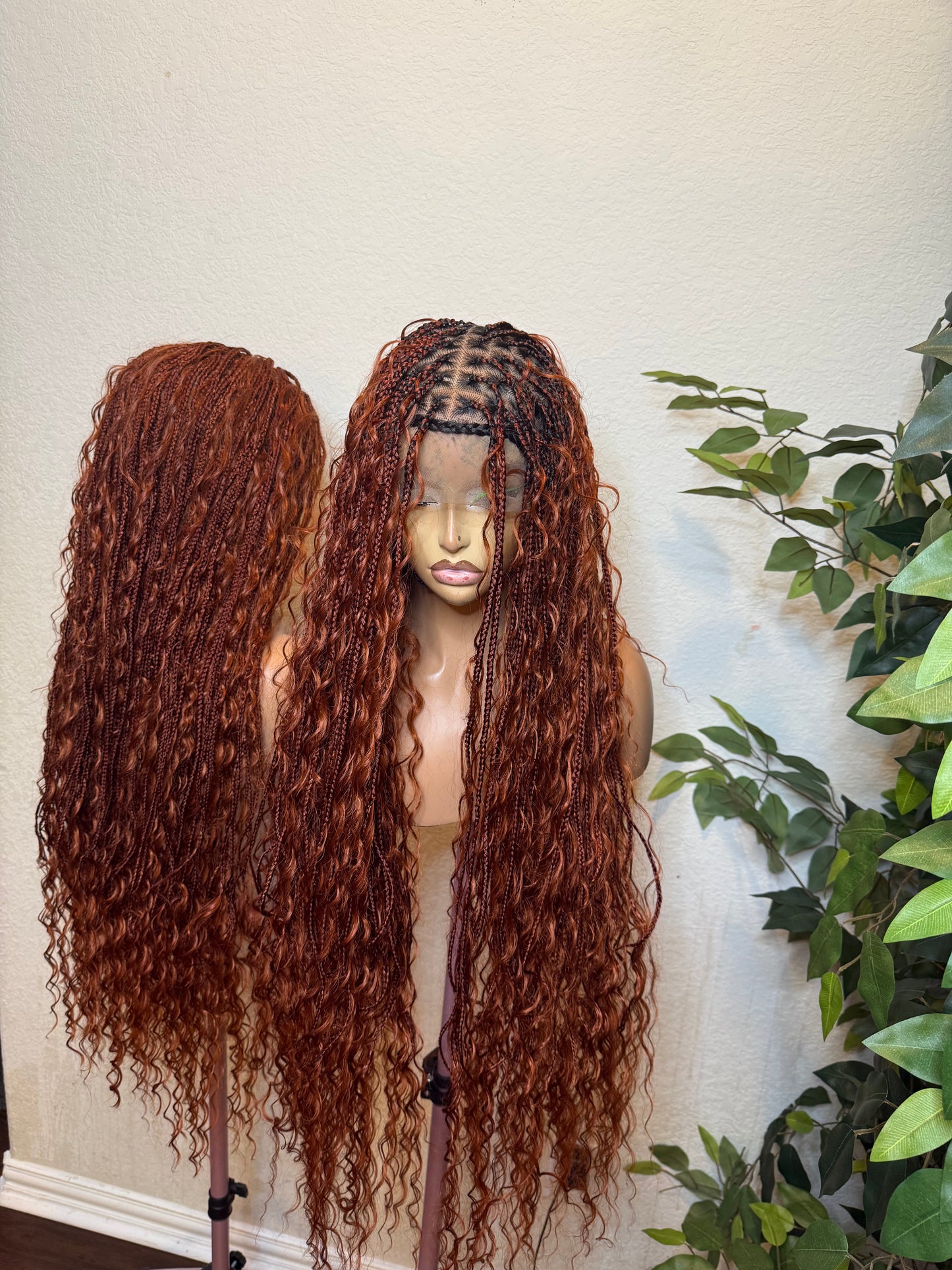 360 hair blend boho braids in 30 inches, water friendly and beautiful for all occasion