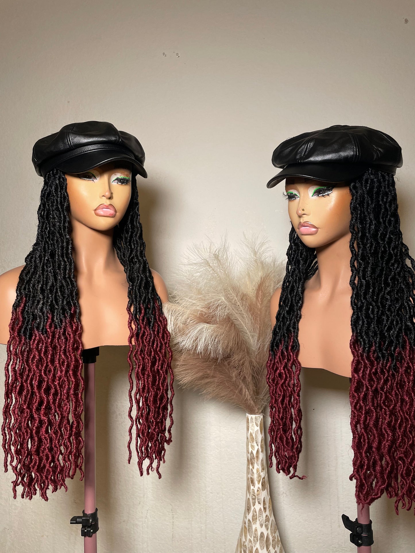 Hat locs wig. small - medium head friendly. ( medium head size 20 -21 1/2)