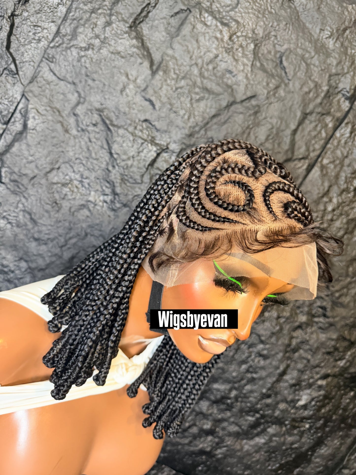 Side weave cornrow