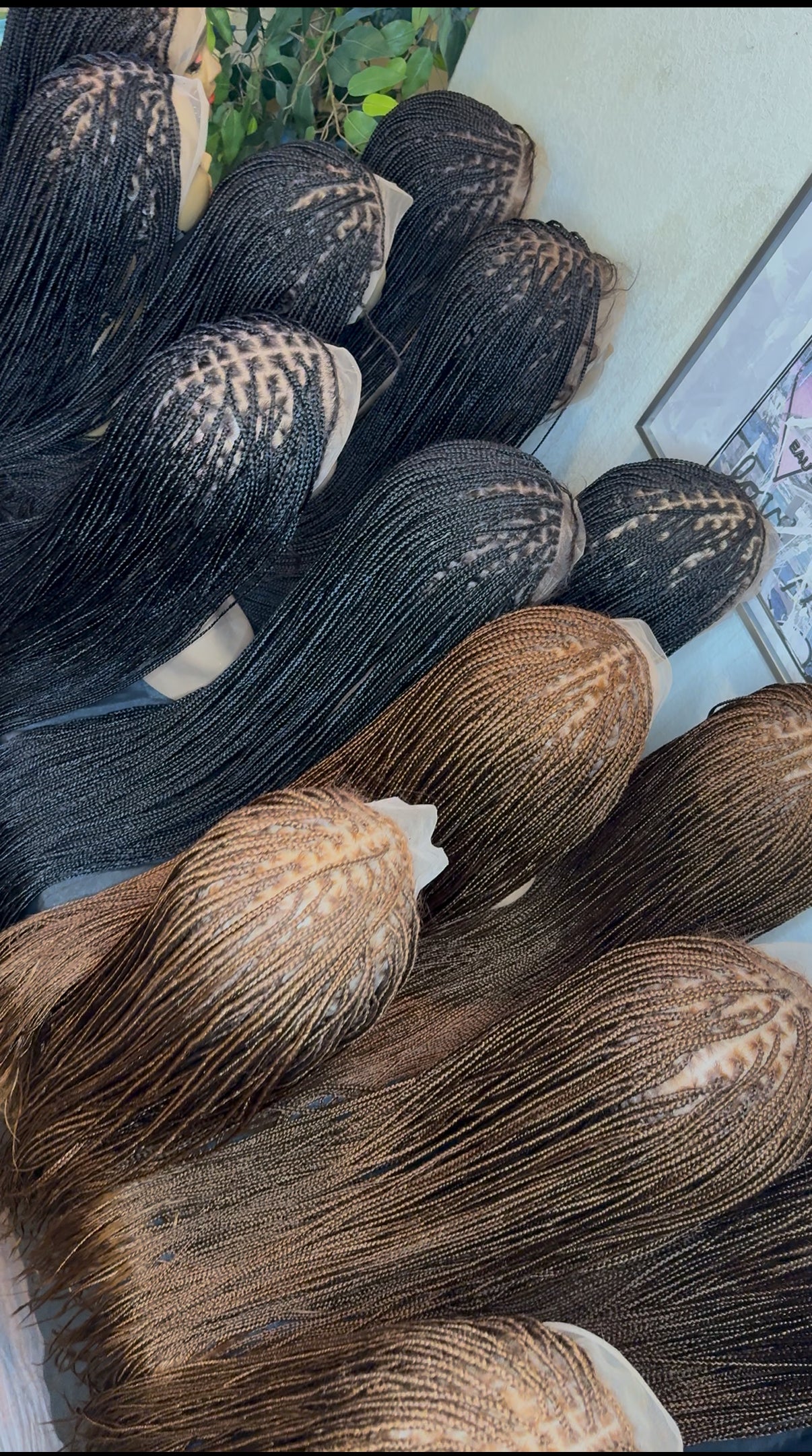 360 full lace knotless braids, made with human hair lace. ( lace can be bleached) available in different lengths