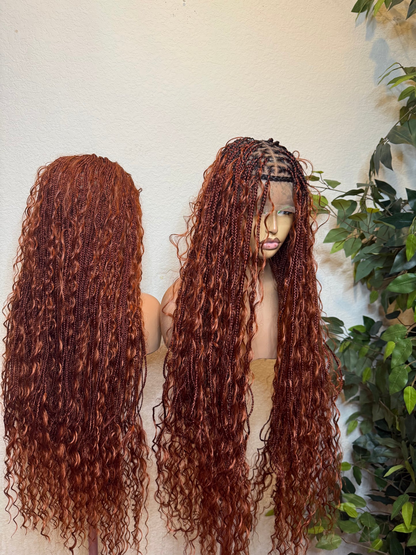 360 hair blend  boho braids in 30 inches, water friendly and beautiful for all occasion
