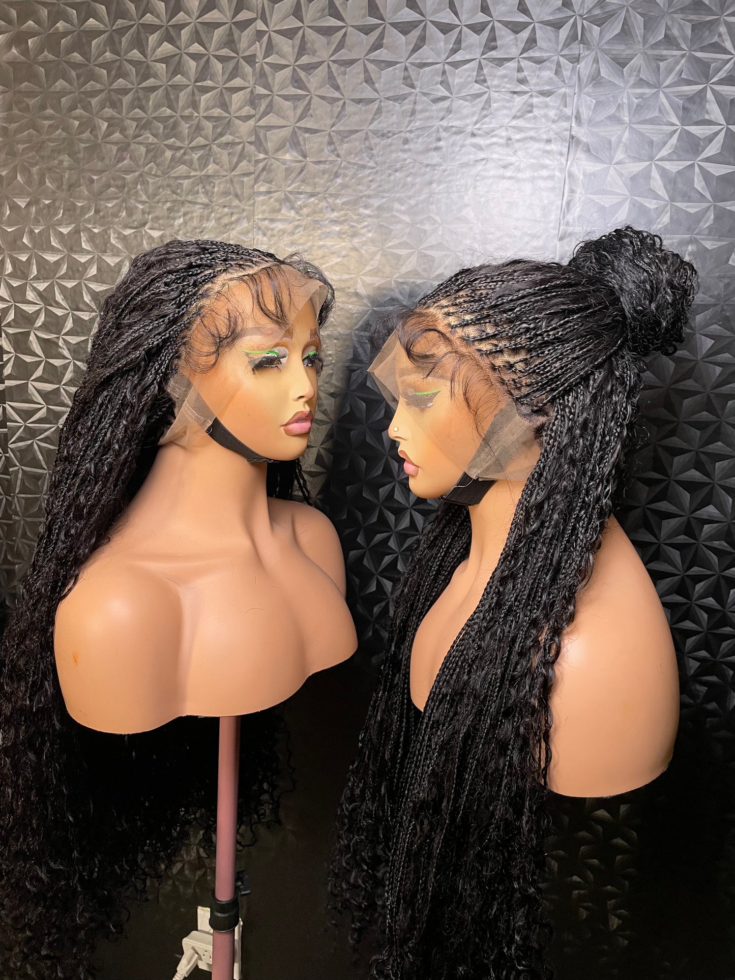 full lace small size human hair boho braids.