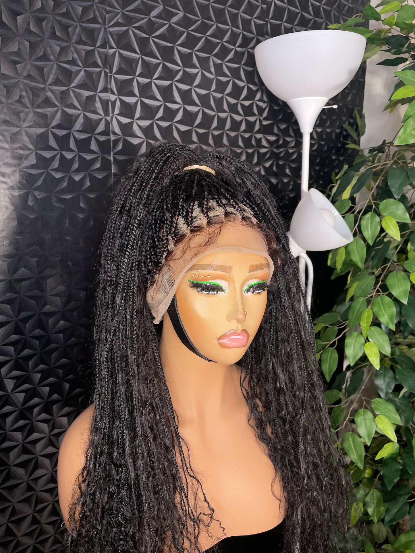 full lace small size human hair boho braids.