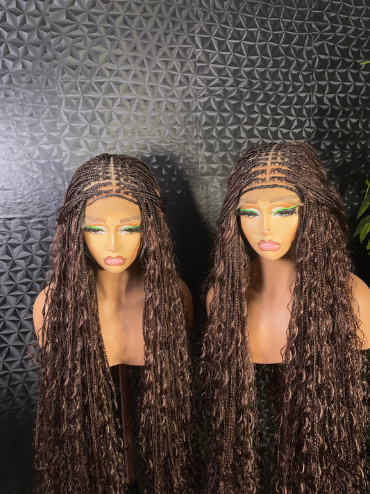 6x6 synthetic boho braids in 30 inches