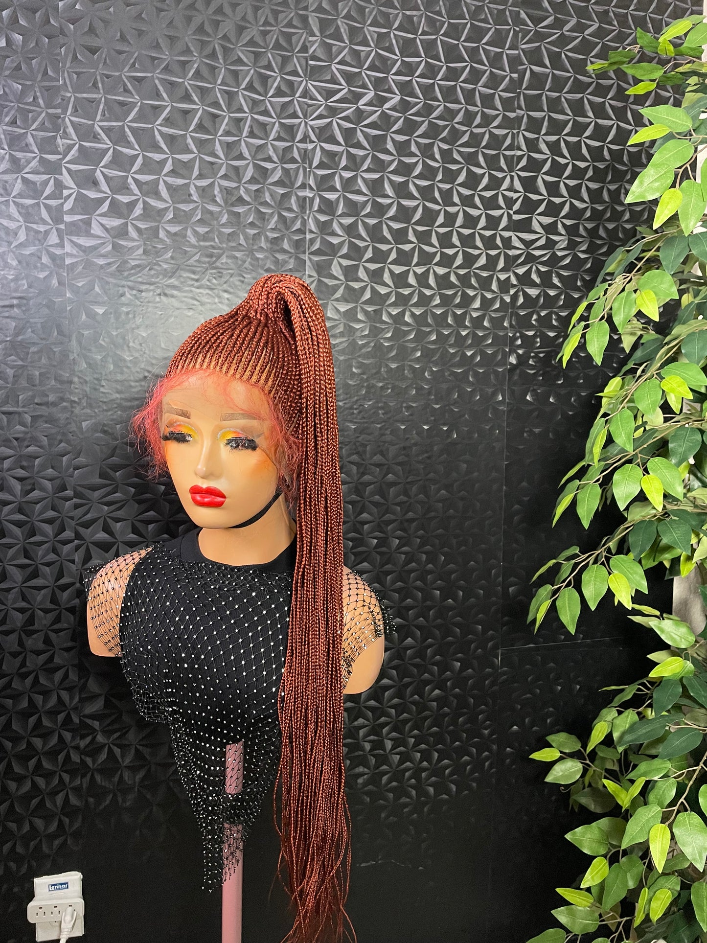 Full lace shuku up do cornrow braided wig.