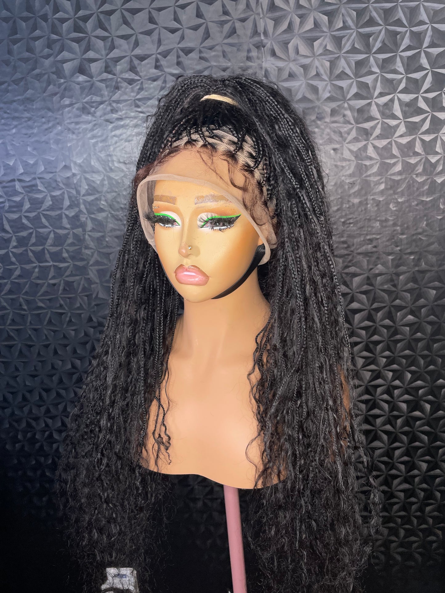 full lace small size human hair boho braids.