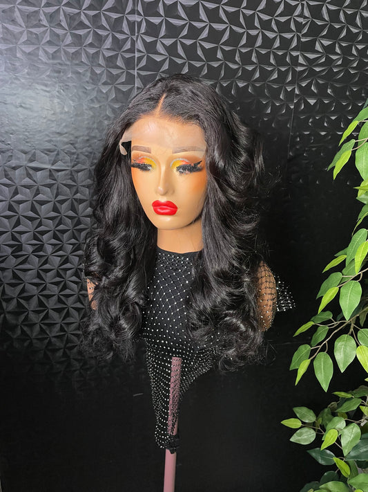 4 by 4 closure human hair wig 150%density