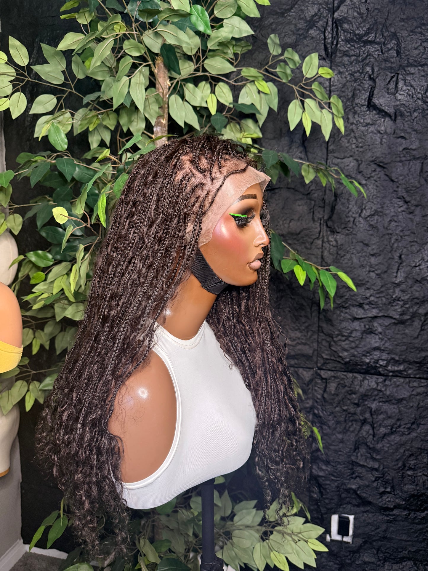 Human hair boho tiny braids available in different lengths