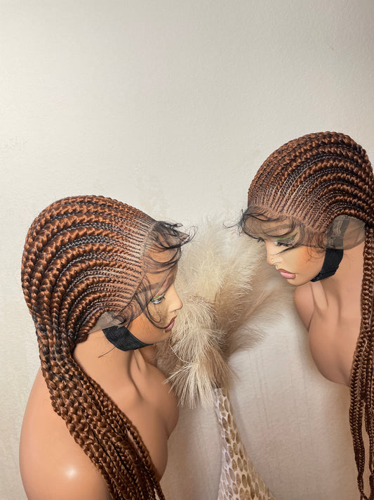 360 all back braids in 30 inches. braids. Aka mum and twin braids. 1 medium and 2 tiny braids