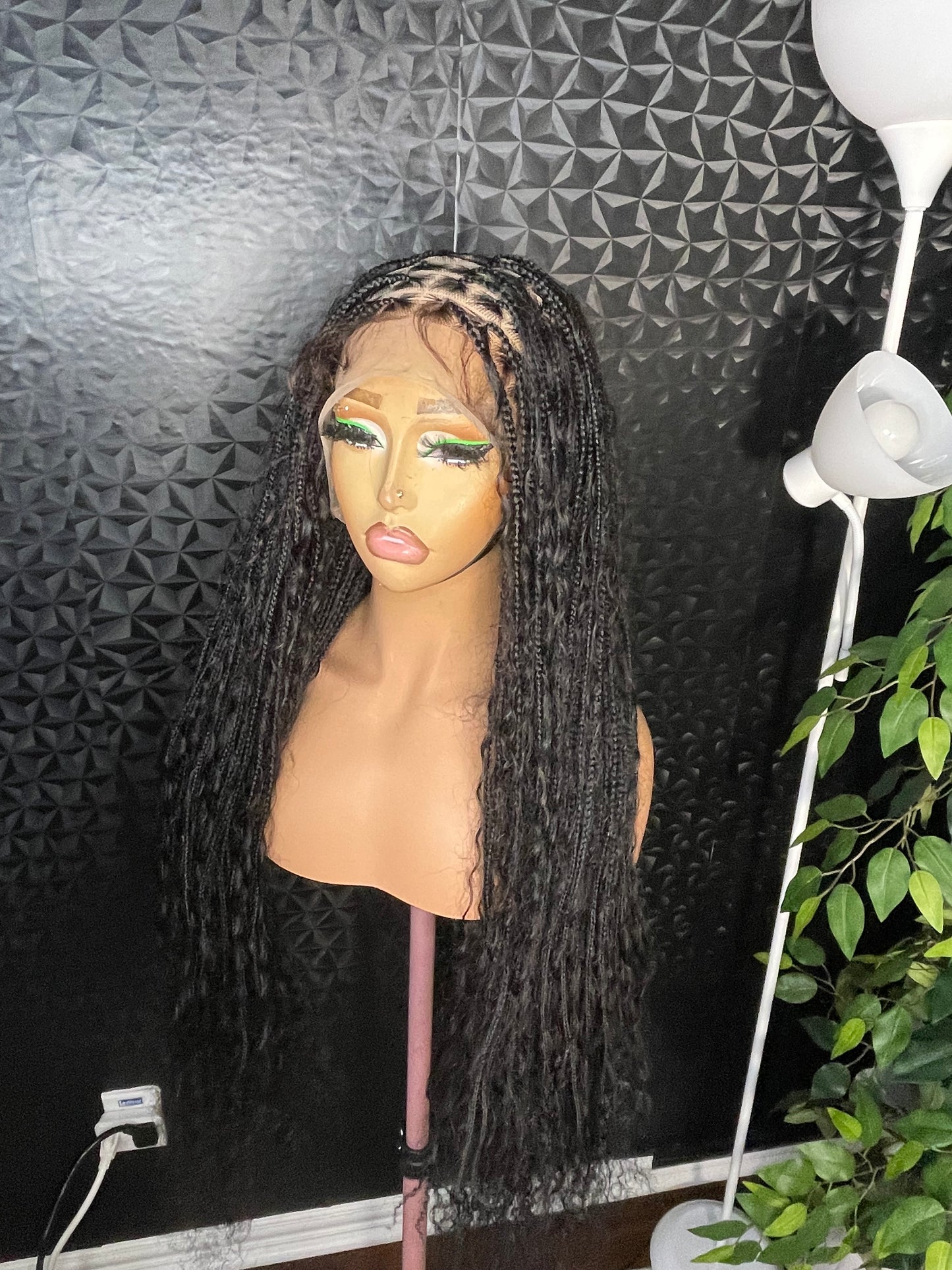 full lace small size human hair boho braids.