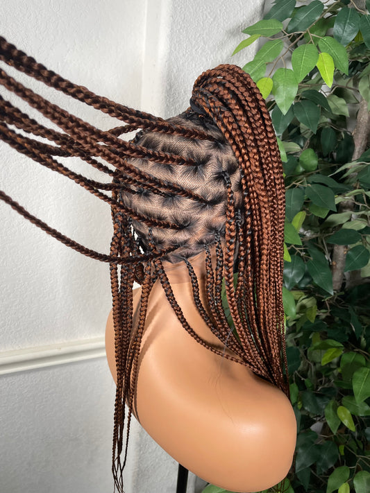 20 inches brown Knotless braided wigs