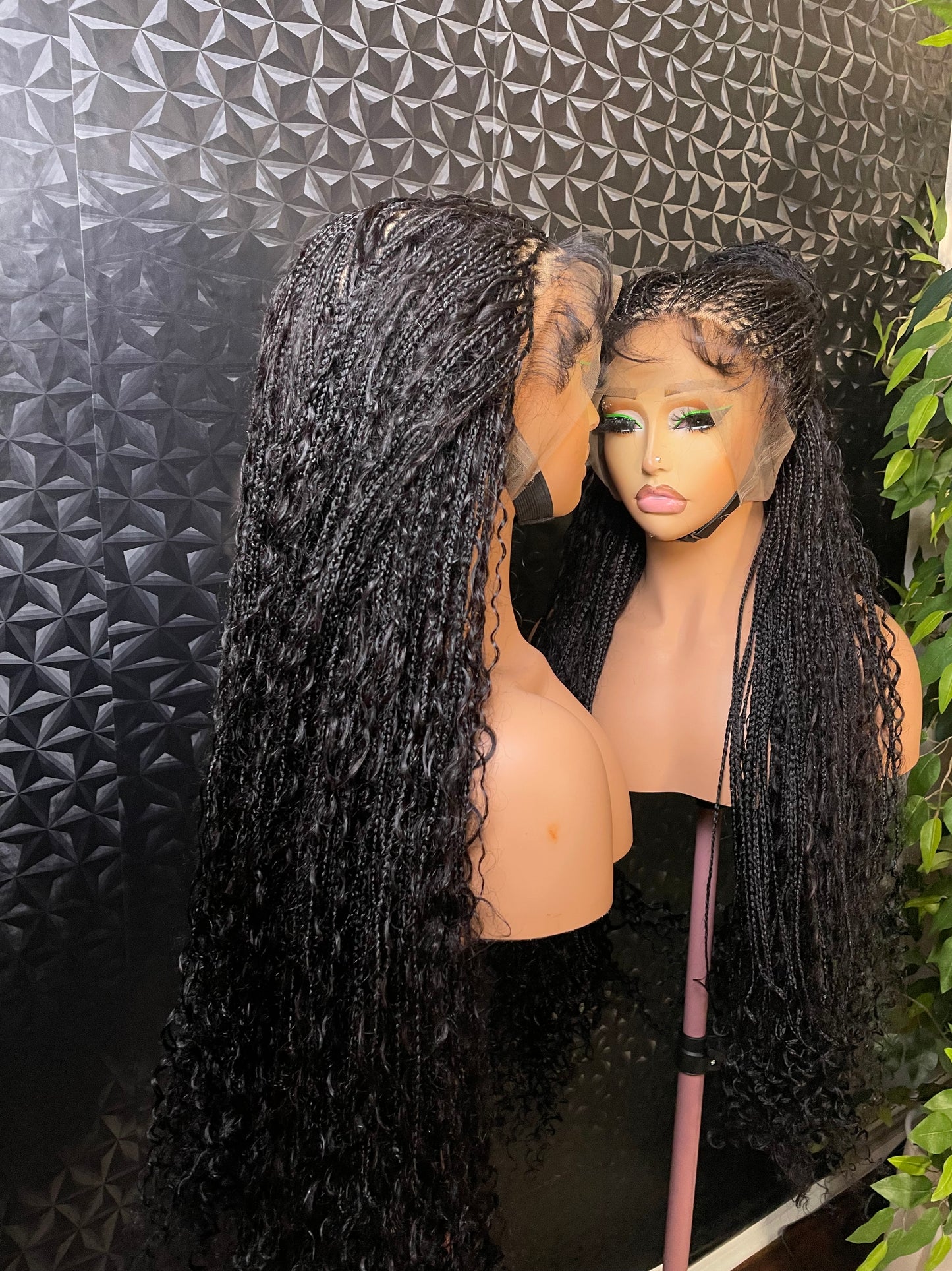 full lace small size human hair boho braids.