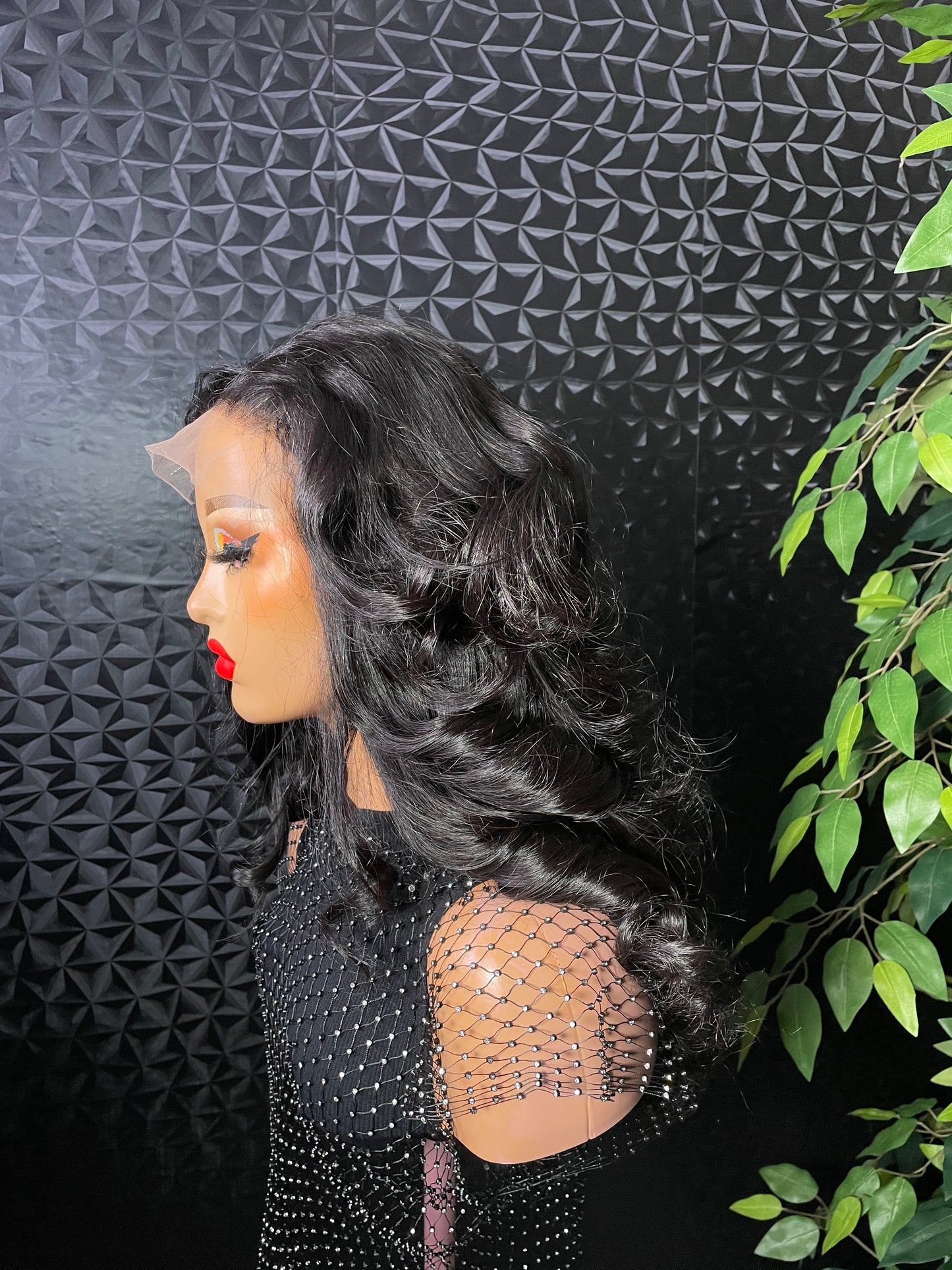 4 by 4 closure human hair wig 150%density