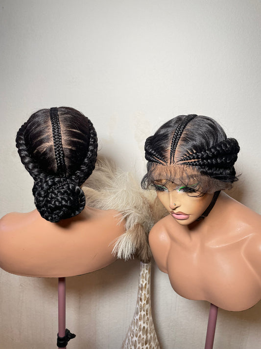 2 side brush in 30 inches. finer blend lace with human hair baby hair.