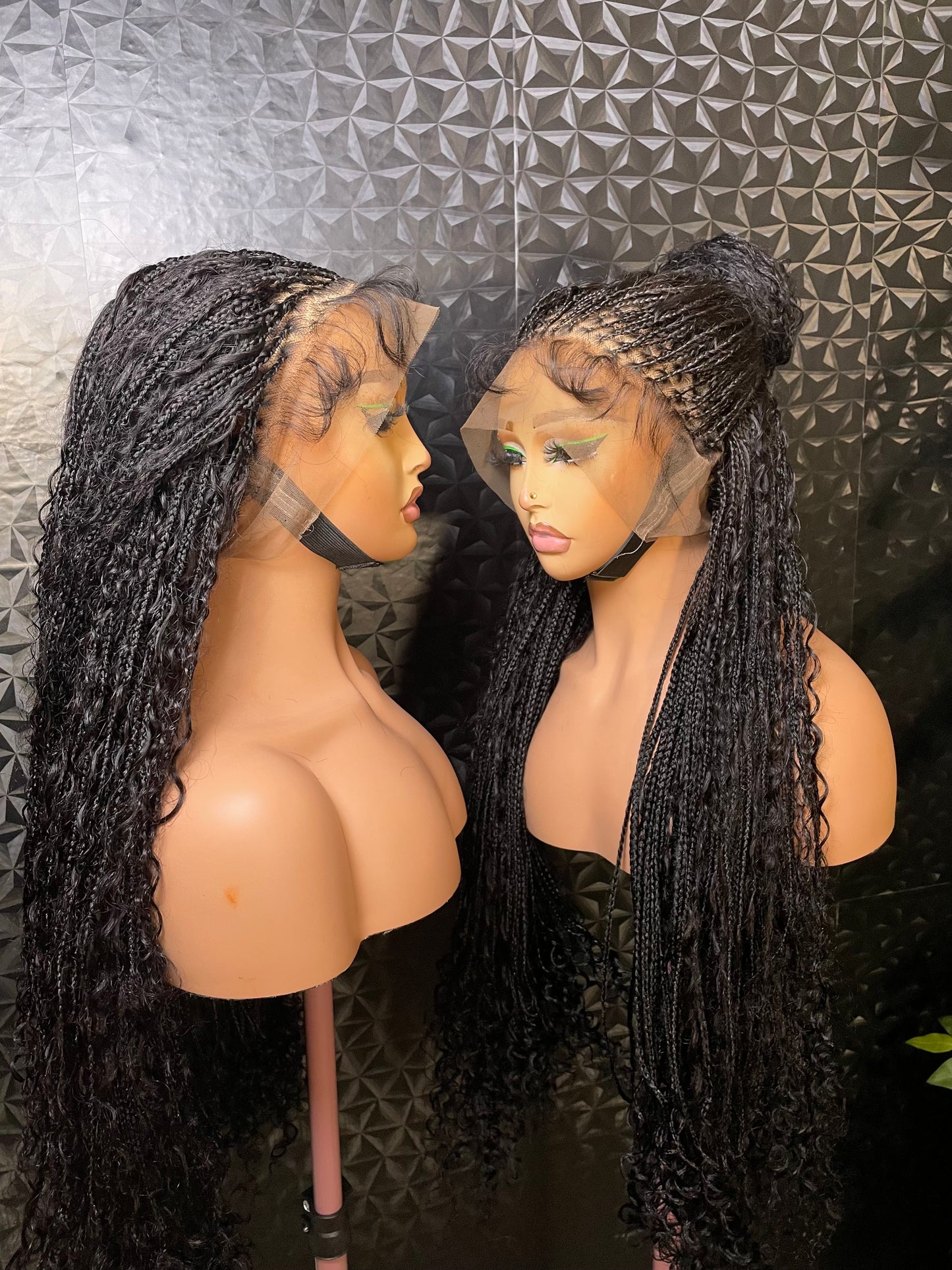 full lace small size human hair boho braids.