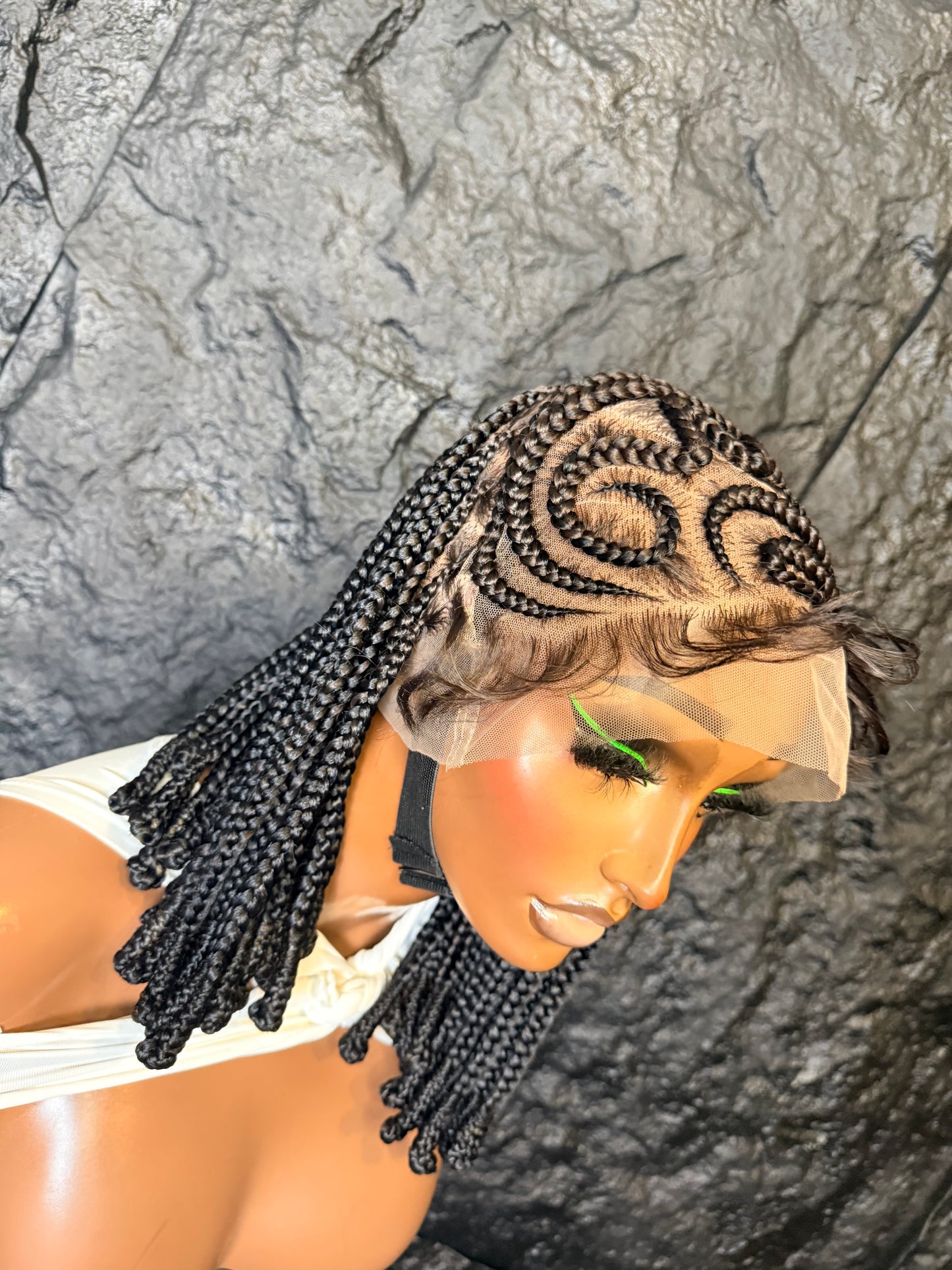 Side weave cornrow