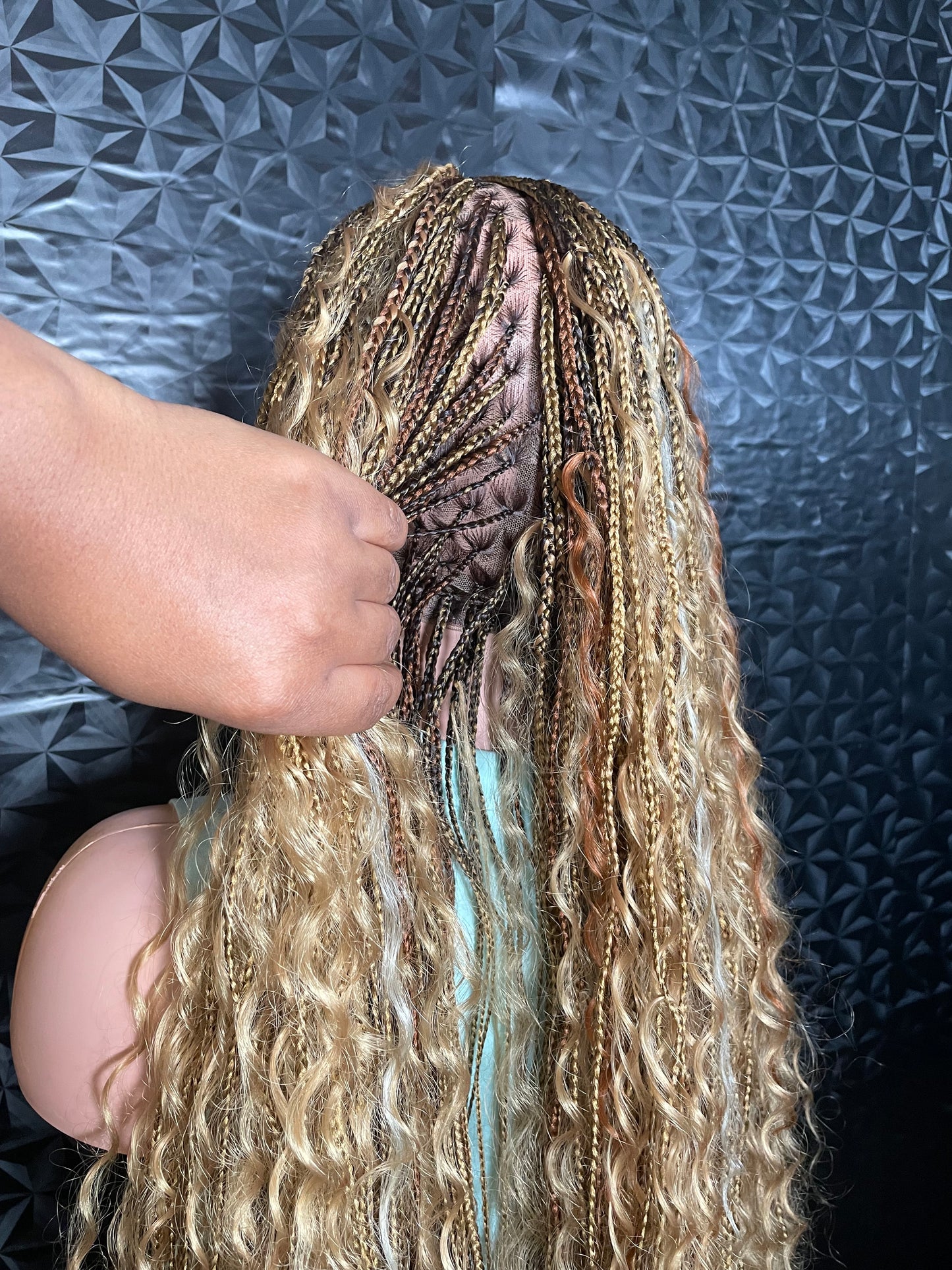 30 inches Synthetic Boho braids in 27/613 highlights